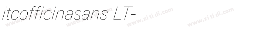 itcofficinasans LT字体转换